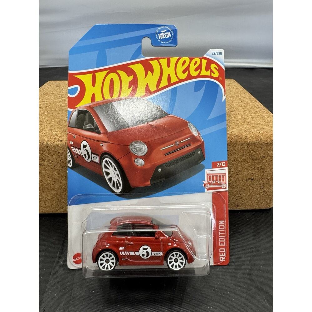 Hot Wheels 2024 Fiat 500e Red Edition 22/250 Target Exclusive #2/12 White Wheels